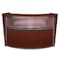 Regency Marque Reception Desk, 32 in D X 45.5 in H, 72 in W X Wood, Plexi, Mahogany 77310MH - alternate 1